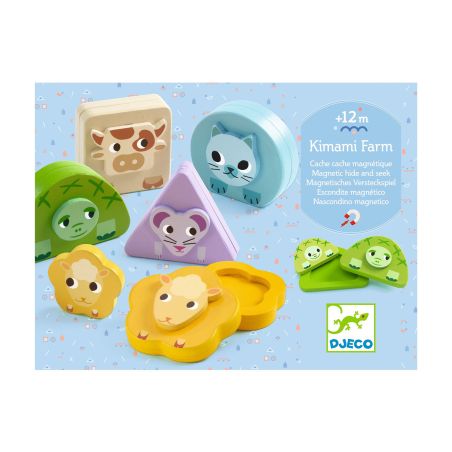 Магнитна игра скрии и намери животни