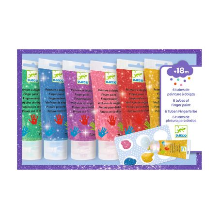 Бои за оцветяване с пръсти блестящи цветове