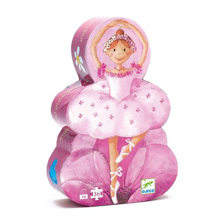 Пъзел балерина с цвете