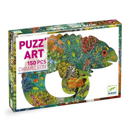 Пъзел арт хамелеон