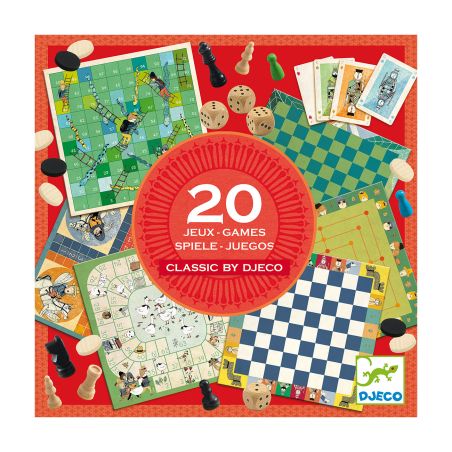 Кутия с 20 класически игри за деца