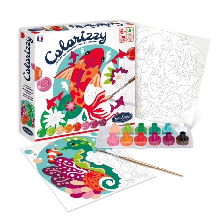 Оцветяване с цифри морски животни