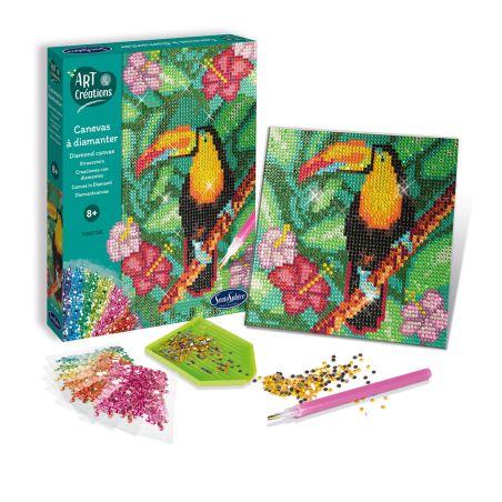 Канава с цветни камъчета тукан