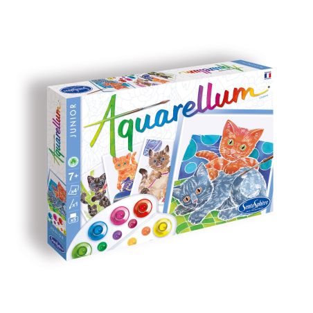 Оцветяване с акварелни бои котенца