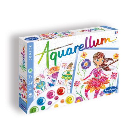 Оцветяване с акварелни бои балерини