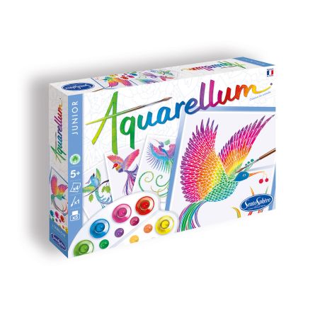 Оцветяване с акварелни бои райски птици