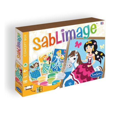 Оцвети с цветен пясък принцеси