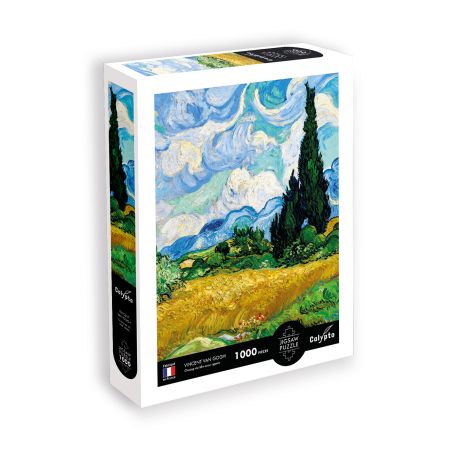 Пъзел Пшеничено поле с кипариси Ван Гог