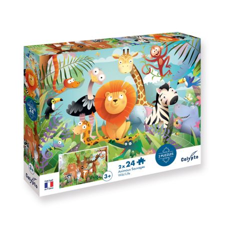 Пъзел животни в саваната 2бр.