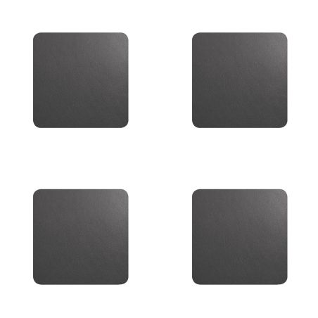 Квадратни подложки за чаши 4бр - тъмно сиво