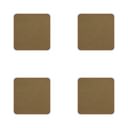 Квадратни подложки за чаши 4бр - корк