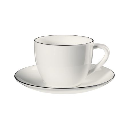 Чаша с чиния A table 0,250мл - черно