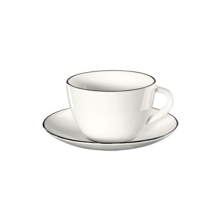 Чаша с чиния A table 0,210мл - черно