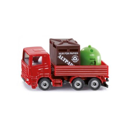 Играчка камион с два контейнера за боклук