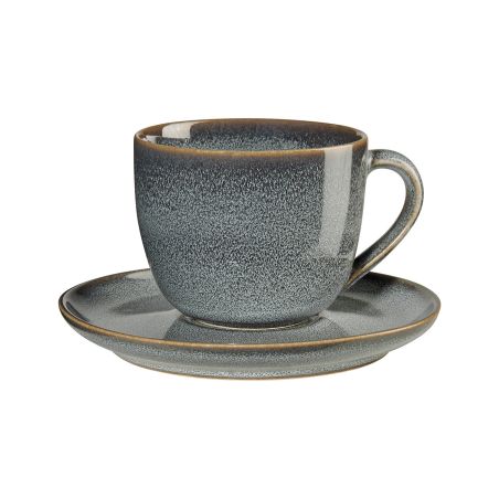 Чаша с чиния Saisons 0,230мл - деним