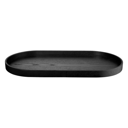 Овален поднос 44см 22,5см - черно