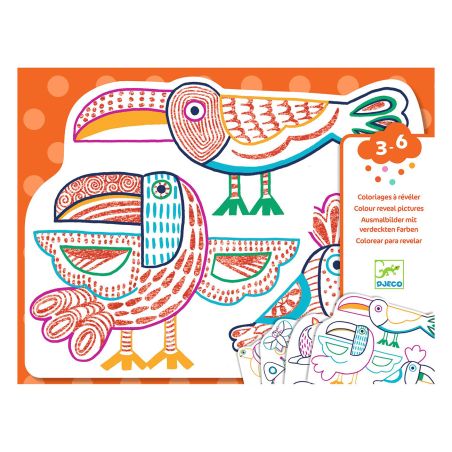 Картини изненада за оцветяване диви животни