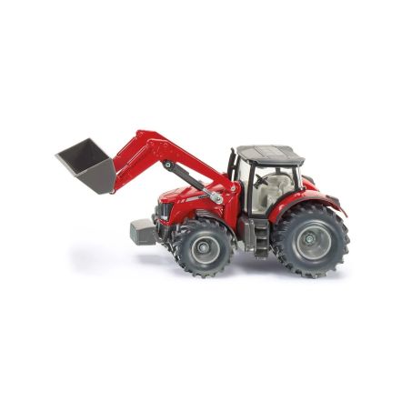 Играчка трактор Massey Ferguson с челен товарач