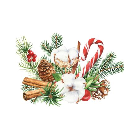 Салфетка 25см 25см 20бр Christmas arragement