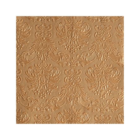 Салфетка 25см 25см 15бр Elegance бронз