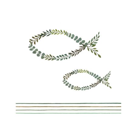 Салфетка 25см 25см 20бр Communion fish