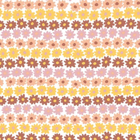 Салфетка 33см 33см 20бр Happy flowers кафяво