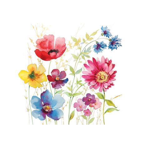 Салфетка 25см 25см 20бр Aquarell meadow