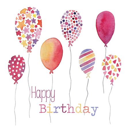 Салфетка 33см 33см 20бр Birthday baloons