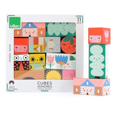 Музикални дървени кубчета по дизайн на Suzy Ultman