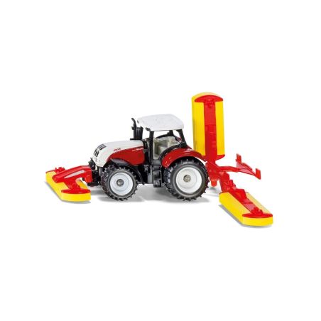 Играчка трактор Steyr с косачка Pottinger Siku