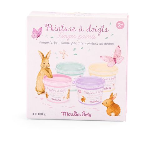 Боя за оцветяване с пръсти сладки цветове 4 цвята