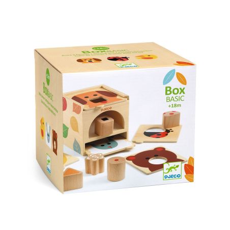 Играчка дърво кутия за сортиране форми и цветове