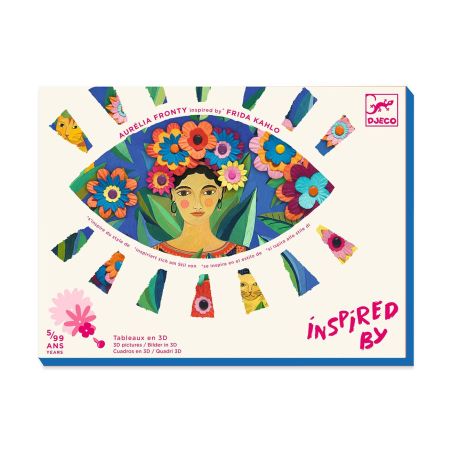 Декорирай картини с 3D хартиени цветя Cayoacan Frida Kahlo