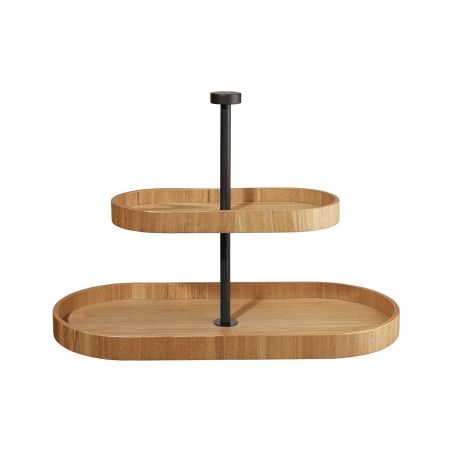 Овално плато 2 нива 35,5см 16,5см - върба