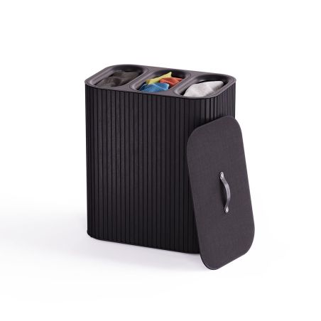 Кош за пране Tota Trio Lux 90л - черно