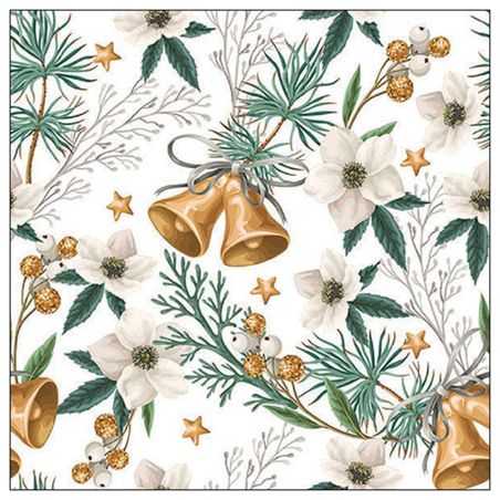 Салфетка 33см 33см 20бр HELLEBORUS AND BELLS