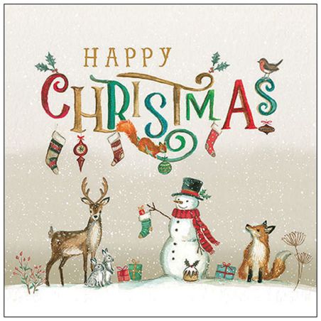 Салфетка 33см 33см 20бр HAPPY CHRISTMAS