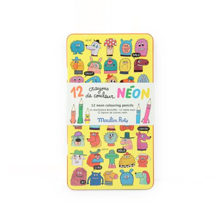 Цветни моливи 12бр. неонови цветове
