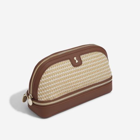 Несесер Raffia - кафяво