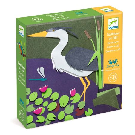 Направи от хартия 3D картини около езерото