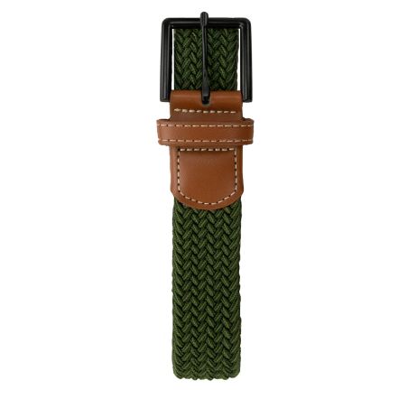 Плетен колан - зелено