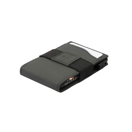 Портфейл за карти с прозрачен джоб за лична карта - черно