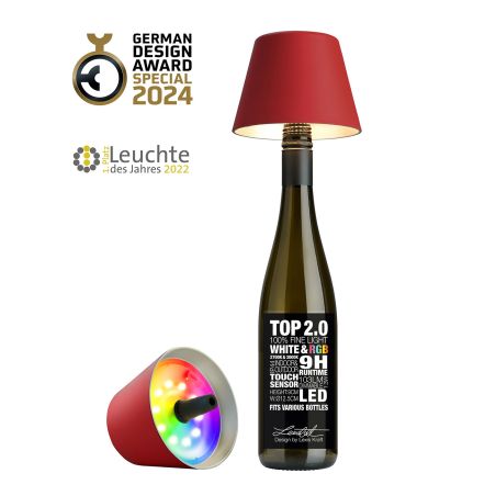 Лампа за бутилка TOP 2.0 - червено