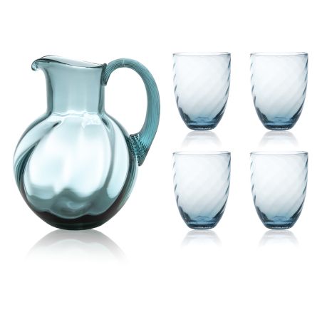 Кана с 4 чаши Marika - опушено синьо