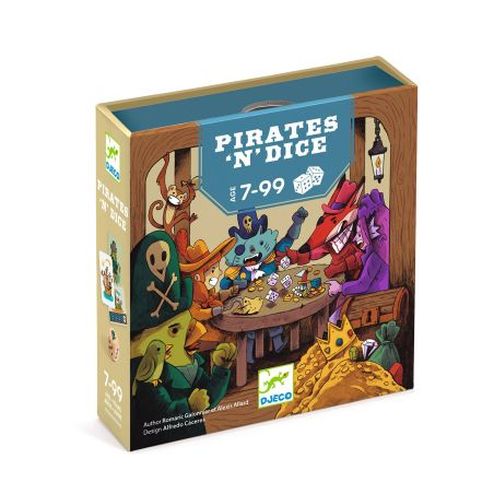 Игра с карти и зарчета пирати от Djeco