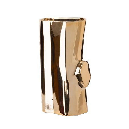 Ваза Log M - злато