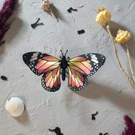 3d модел за сглобяване пеперуда монарх