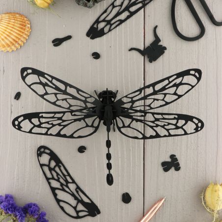 3d модел за сглобяване водно конче - черно