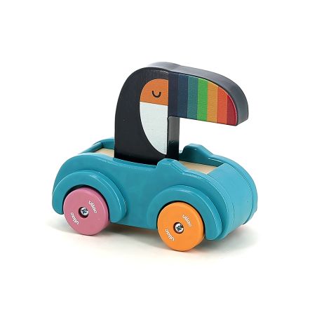 Играчка дървена кола тукан