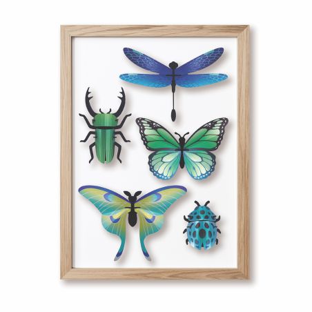 3d модели за сглобяване насекоми - зелено